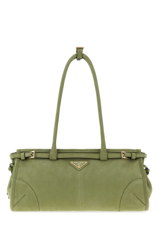 Green nabuk Prada Bonnie shoulder bag PRADA (1BA426VMOM2GB8)