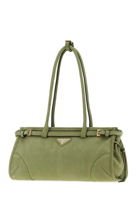 Green nabuk Prada Bonnie shoulder bag PRADA (1BA426VMOM2GB8)