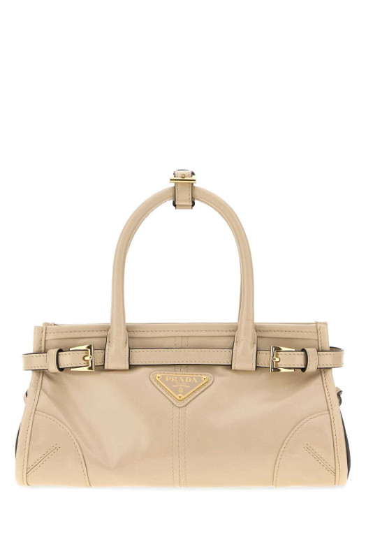 Мини-сумочка Prada Bonnie из кожи песочного цвета PRADA (1BA4862CYR)