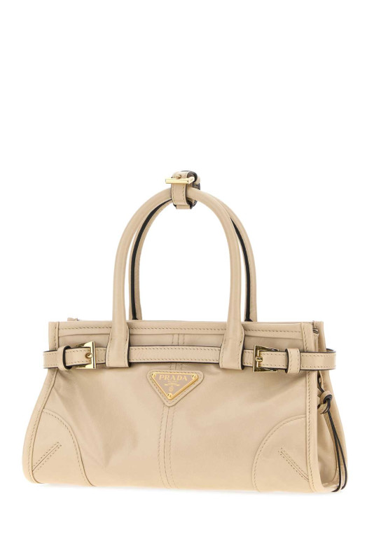 Мини-сумочка Prada Bonnie из кожи песочного цвета PRADA (1BA4862CYR)