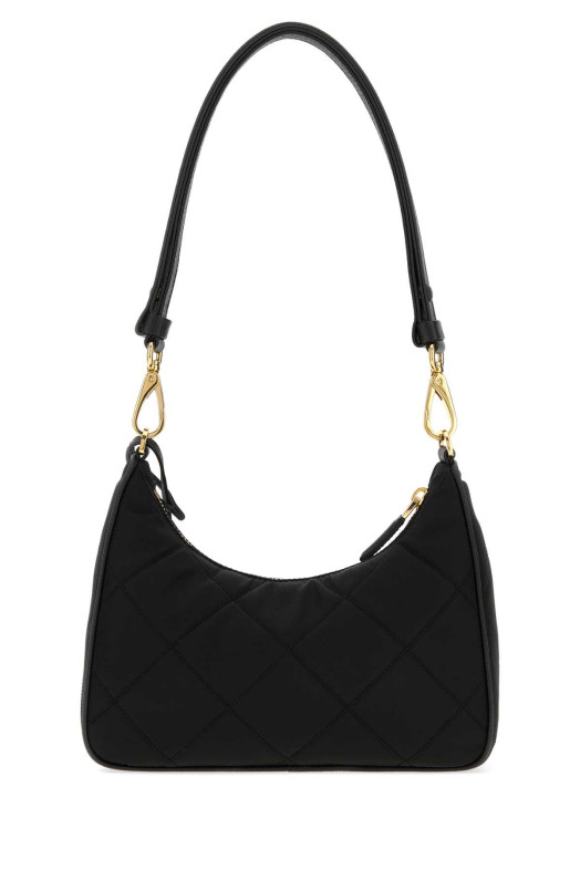 Чорна міні-сумка через плече Prada Re-Edition з чорної канви (PRADA 1BC204VQOC2AOS)