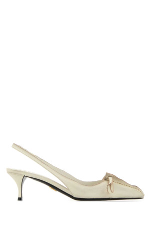 Ivory leather pumps PRADA (1I449OF055V69)
