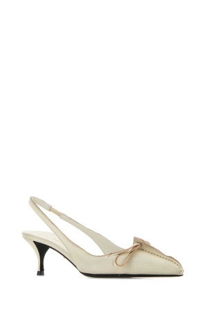 Ivory leather pumps PRADA (1I449OF055V69)