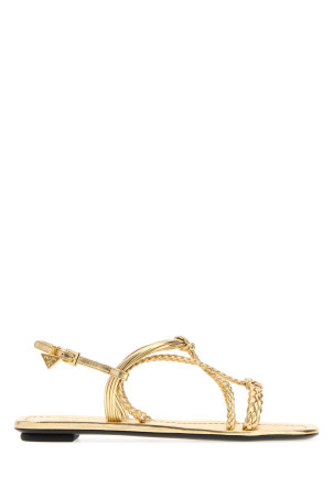 Gold nappa leather sandals PRADA (1X406OF00579A)