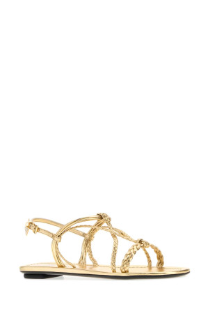 Gold nappa leather sandals PRADA (1X406OF00579A)