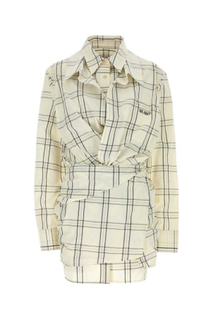 Embroidered cotton mini shirt dress THE ATTICO (260WCA00458CCC125AA)