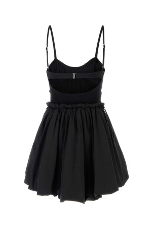 Black jersey and taffeta dress White THE ATTICO (260WCA00460PLL011AA)