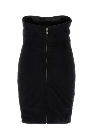Black leather mini dress White THE ATTICO (260WCA00483LBT147AA)