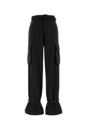 Black nylon cargo pant White THE ATTICO (260WCP00283PLL001AA)
