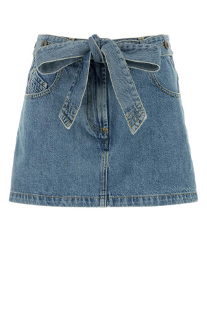 Denim mini skirt THE ATTICO (260WCR00154DDD116AA)