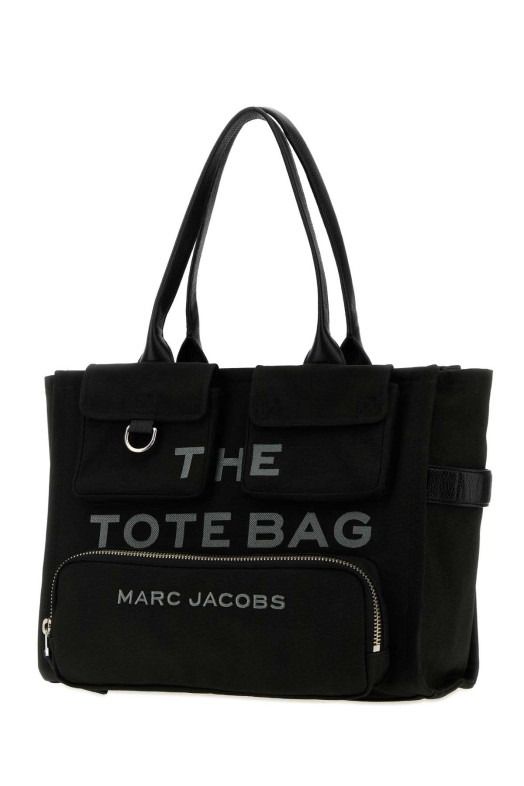 Черная холщовая сумка для покупок The Tote Bag от MARC JACOBS (2S4HTT005H03)