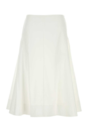 White poplin Artin skirt White KHAITE (4187195W195)