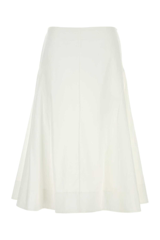 White poplin Artin skirt White KHAITE (4187195W195)