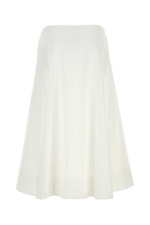 White poplin Artin skirt White KHAITE (4187195W195)