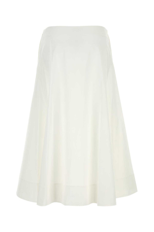 White poplin Artin skirt White KHAITE (4187195W195)