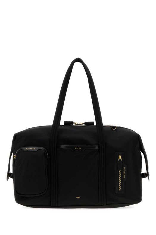 Black canvas In-Flight travel bag Black ANYA HINDMARCH (5050925149327)