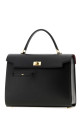 Black leather Mortimer handbag Black ANYA HINDMARCH (5050925199421)