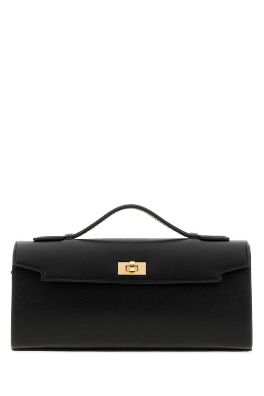 Black leather Mortimer handbag Black ANYA HINDMARCH (5050925200141)
