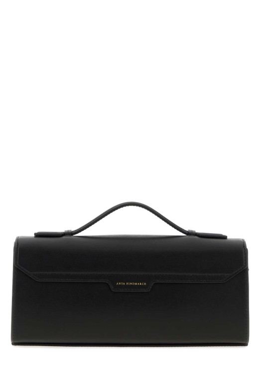 Black leather Mortimer handbag Black ANYA HINDMARCH (5050925200141)