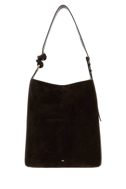 Brown suede Ringo bucket bag Brown ANYA HINDMARCH (5050925200363)