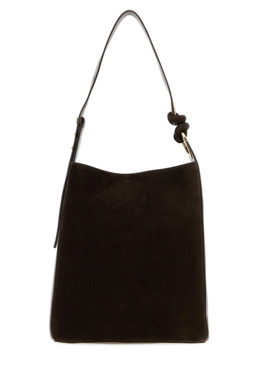 Brown suede Ringo bucket bag Brown ANYA HINDMARCH (5050925200363)