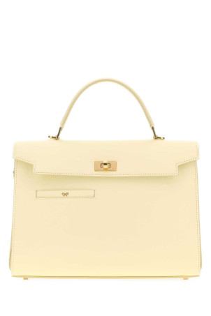 Pastel yellow leather Mortimer handbag ANYA HINDMARCH (5050925206877)