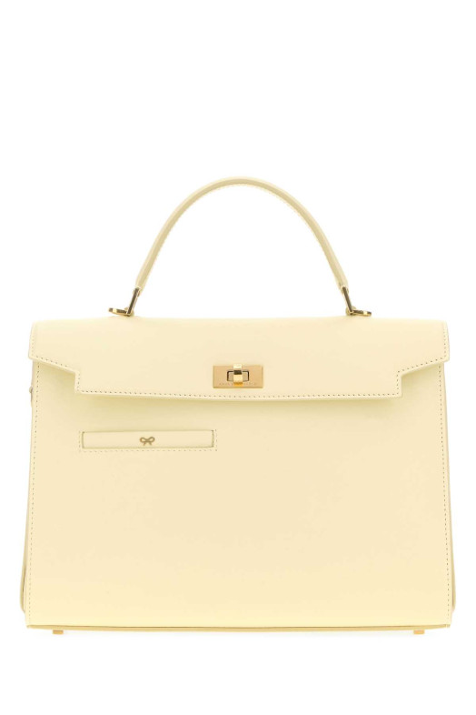 Pastel yellow leather Mortimer handbag ANYA HINDMARCH (5050925206877)