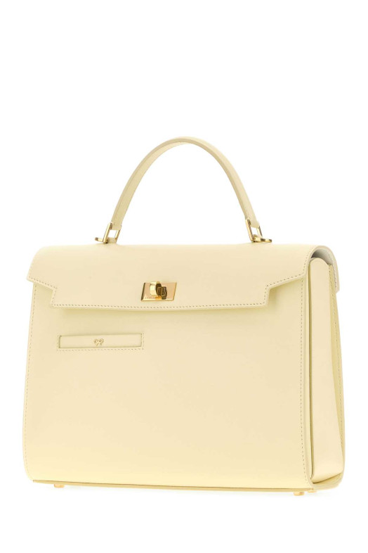 Pastel yellow leather Mortimer handbag ANYA HINDMARCH (5050925206877)
