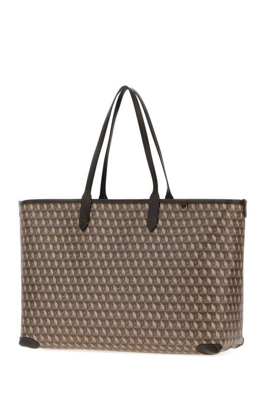 Printed canvas I Am A Plastic Bag shopping bag Brown ANYA HINDMARCH (5050925210577)