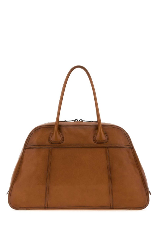 Camel leather Vivant shopping bag MIU MIU (5BB1952IER)