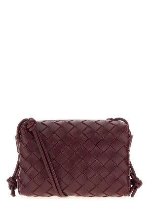 Burgundy leather mini Loop crossbody bag BOTTEGA VENETA (723547V1G11)