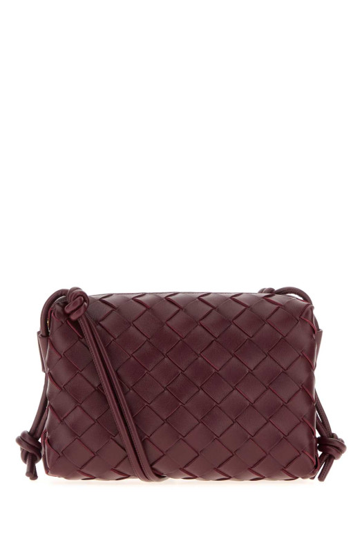 Мини-сумка через плечо Loop из бордовой кожи BOTTEGA VENETA (723547V1G11)
