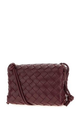 Burgundy leather mini Loop crossbody bag BOTTEGA VENETA (723547V1G11)