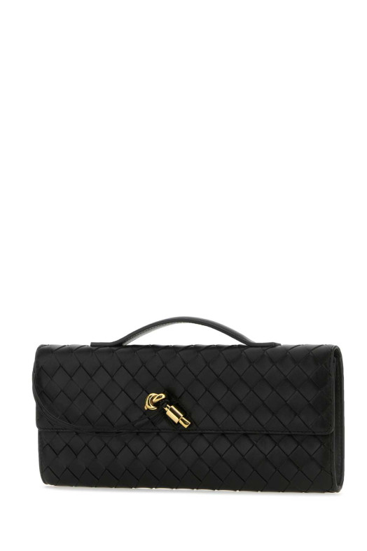 Black leather Andiamo handbag BOTTEGA VENETA (741511VCPP3)