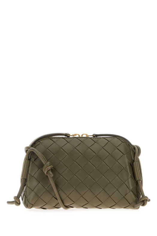 Army green leather Concert crossbody bag BOTTEGA VENETA (794258VCPP1)