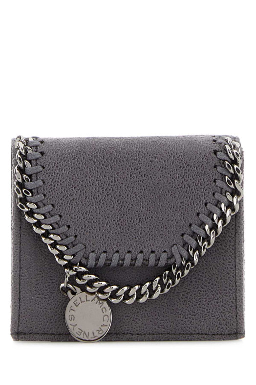 Кошелек Falabella из шерсти оленя темно-серого цвета от STELLA McCARTNEY (7P0084W9132)