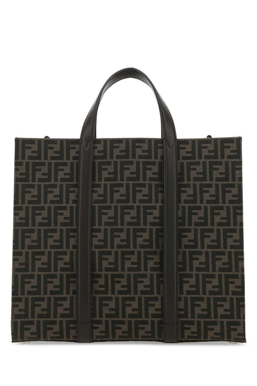 Embroidered canvas shopping bag FENDI (7VA390AG0M)
