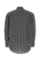 Шелковая рубашка свободного кроя с принтом BURBERRY (8087852)