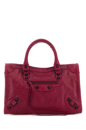 Маленька сумочка Le City з фуксієво-рожевої шкіри від BALENCIAGA (8114422ABEK)