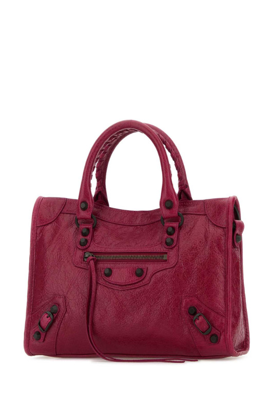 Маленькая сумочка Le City из кожи фуксиевого цвета от BALENCIAGA (8114422ABEK)