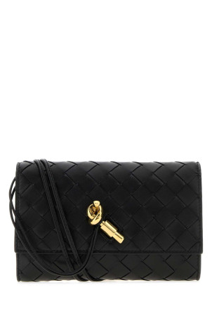 Black nappa leather Andiamo crossbody bag BOTTEGA VENETA (836940VCPP2)