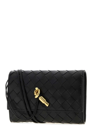 Black nappa leather Andiamo crossbody bag BOTTEGA VENETA (836940VCPP2)