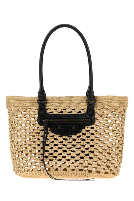 Средняя сумка-ведро Le City из рафии BALENCIAGA (8665012ACGC)