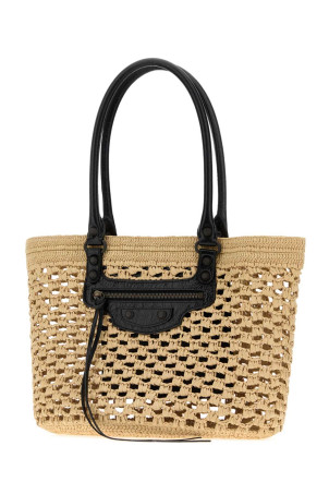 Средняя сумка-ведро Le City из рафии BALENCIAGA (8665012ACGC)
