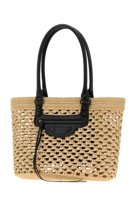 Средняя сумка-ведро Le City из рафии BALENCIAGA (8665012ACGC)