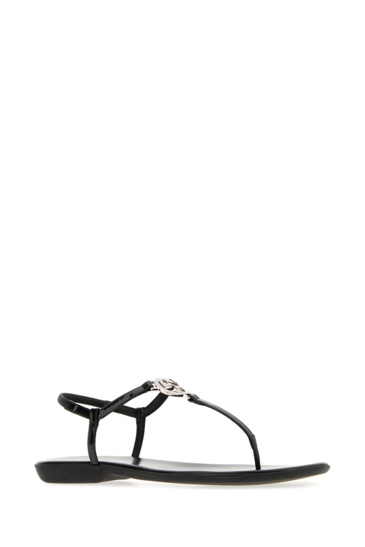 Черные кожаные сандалии GUCCI (874699BKO40)