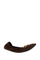 Dark brown suede Prima ballerinas GUCCI (875323AAEQY)