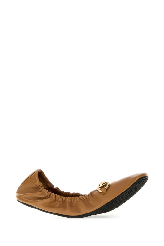 Балетки Prima из верблюжьей кожи GUCCI (875323AAF3Q)
