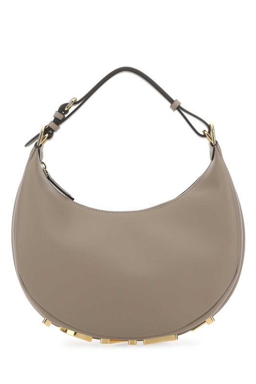 Dove grey leather small Fendigraphy handbag FENDI (8BR798A5DY)