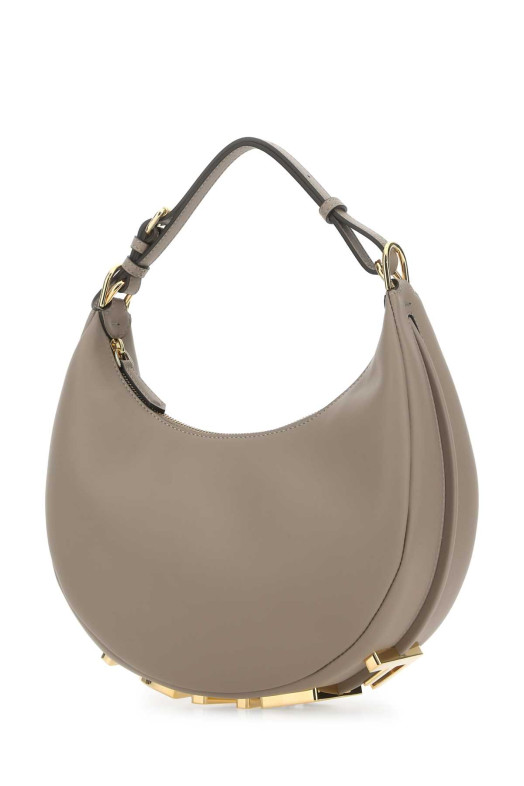 Dove grey leather small Fendigraphy handbag FENDI (8BR798A5DY)
